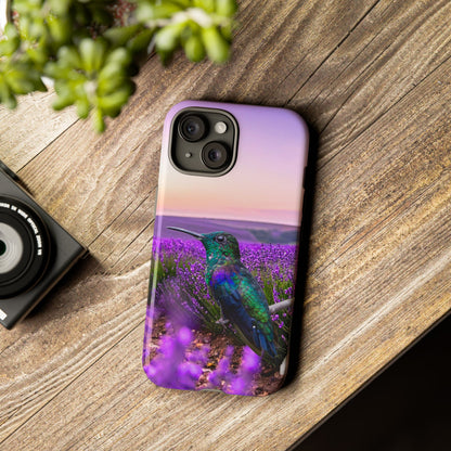Protective Phone Case – Hummingbird Reverie