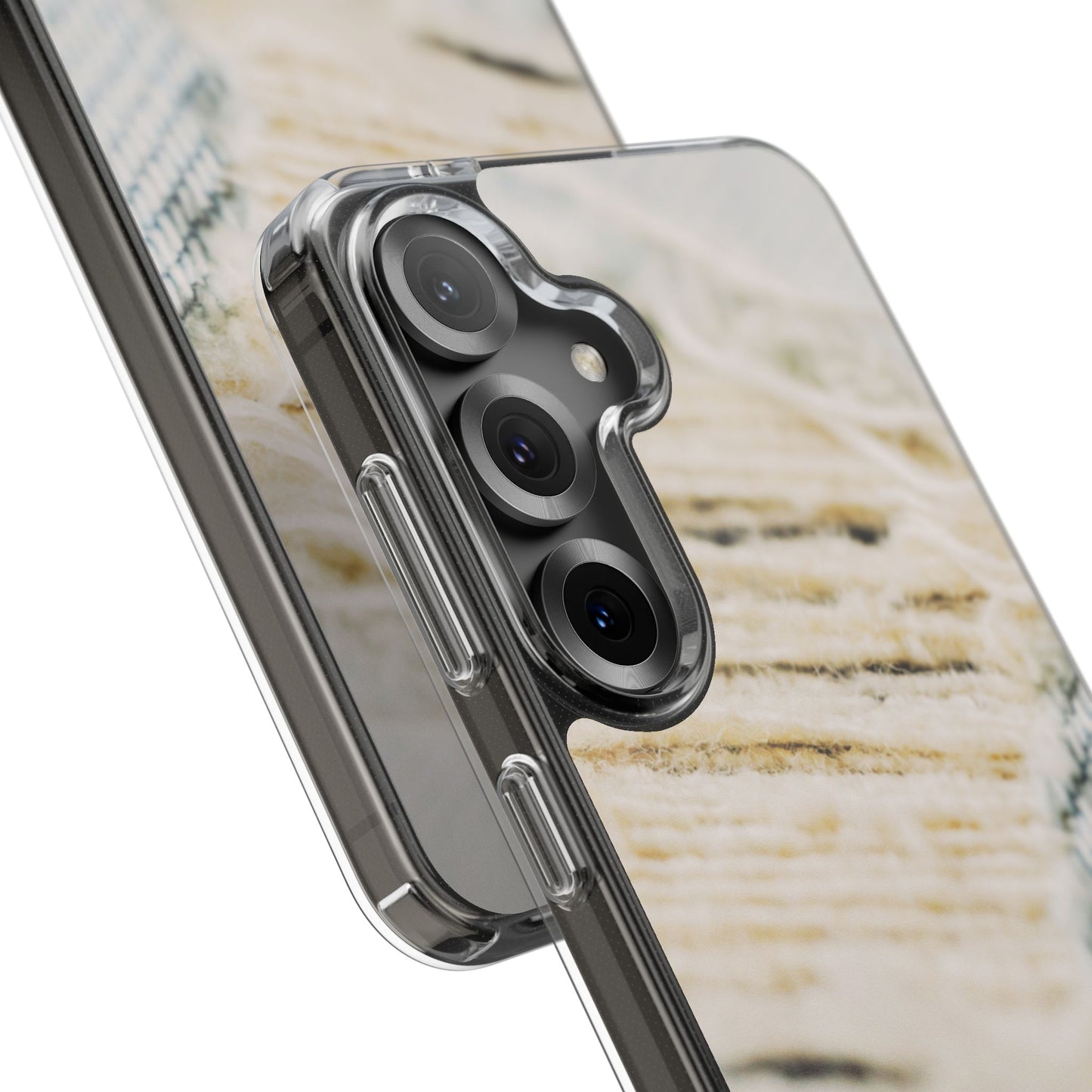 Clear Phone Case – Woven Warmth