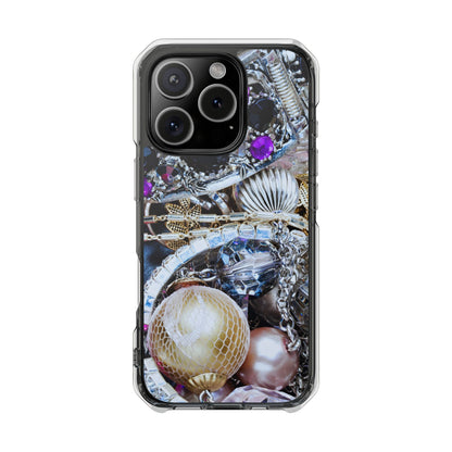 Clear Magnetic Phone Case – Chrome Jewel