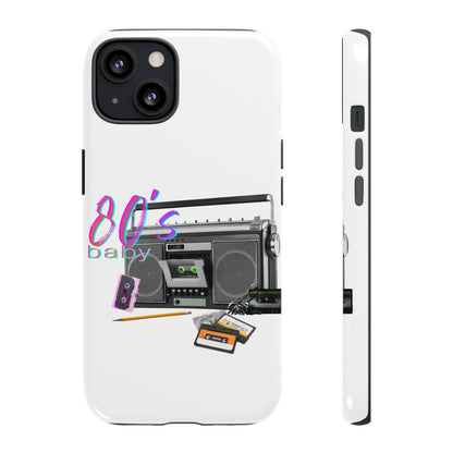 Protective Phone Case – 80’s Baby Retro Boombox Design