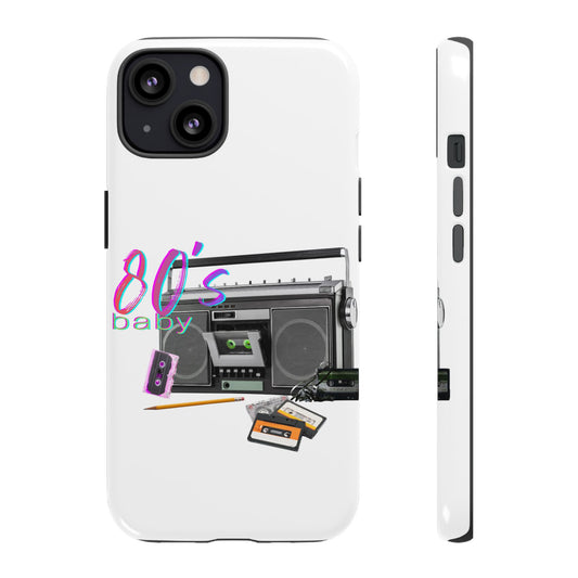 Protective Phone Case – 80’s Baby Retro Boombox Design