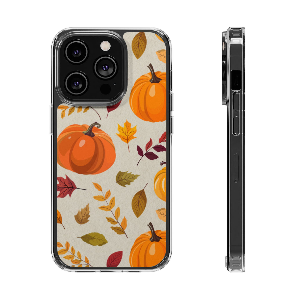 Clear Phone Case – Falling for Pumpkin