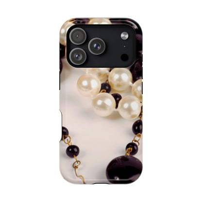 Wireless-Charging Compatible Case – Noir Pearl