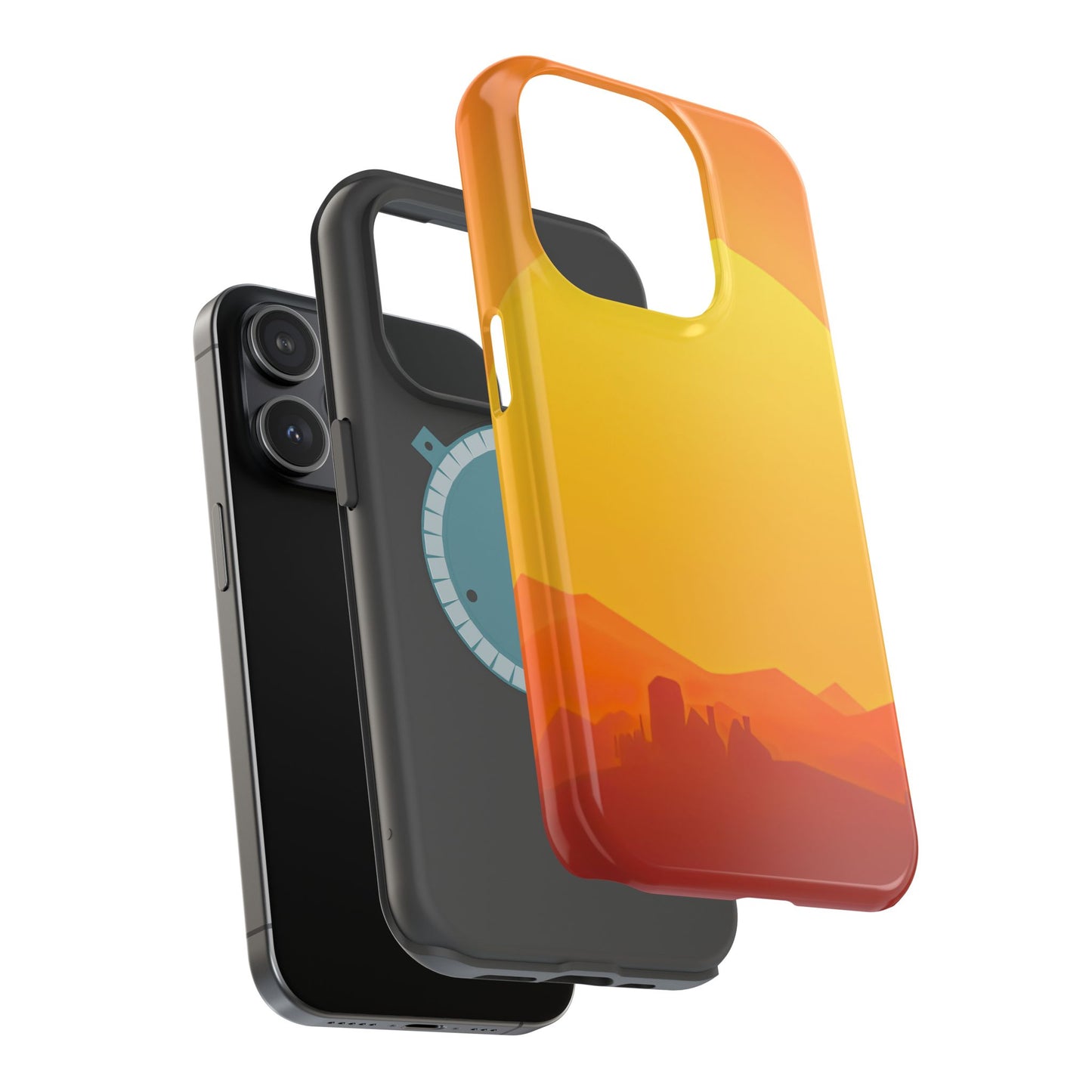 Wireless-Charging Compatible Case – Desert Sunrise