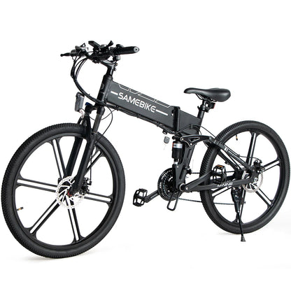 [UK Direct]  LO26-II 10Ah 48V 500W 26 Inches Moped Electric Bike Smart Folding Bike 80Km Mileage Max Load 100-150Kg with EU Plug Dual Dics Brake
