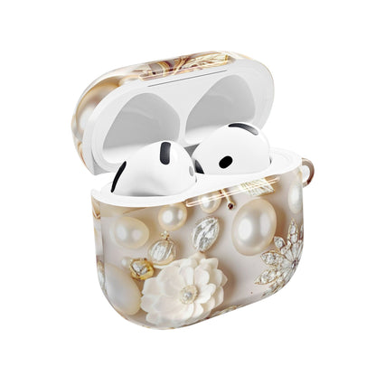 Earbud Case Cover – Ivory Opulence