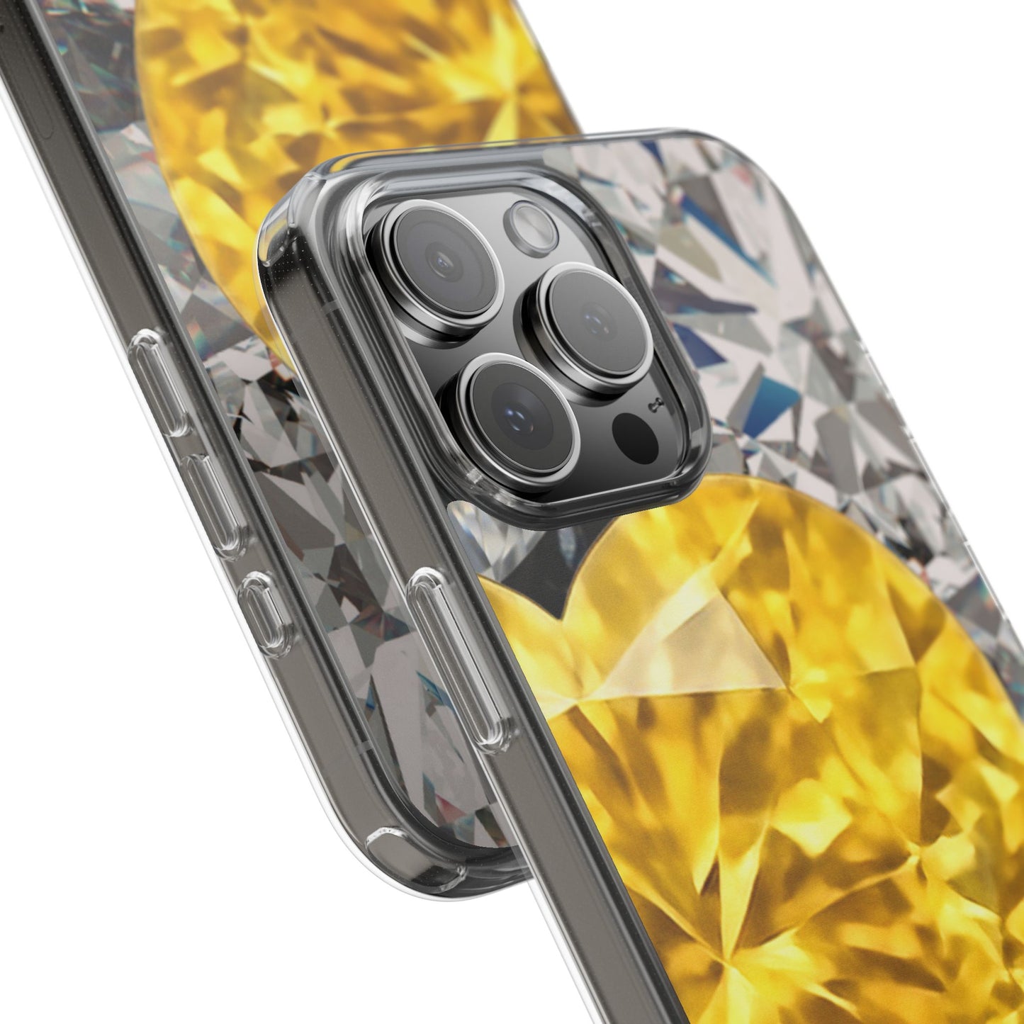 Clear Phone Case – Heart of Gold