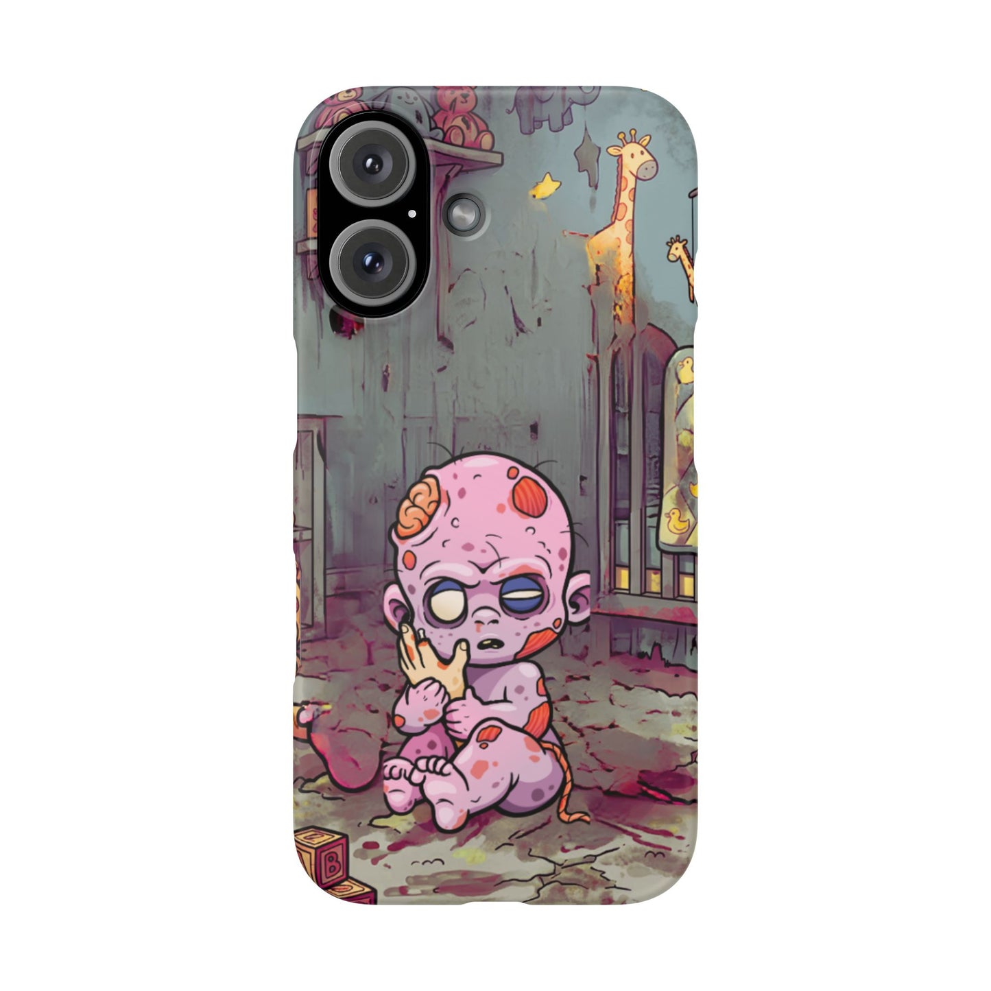 Phone Case — Creepy Cute Zombie Baby Nursery Design