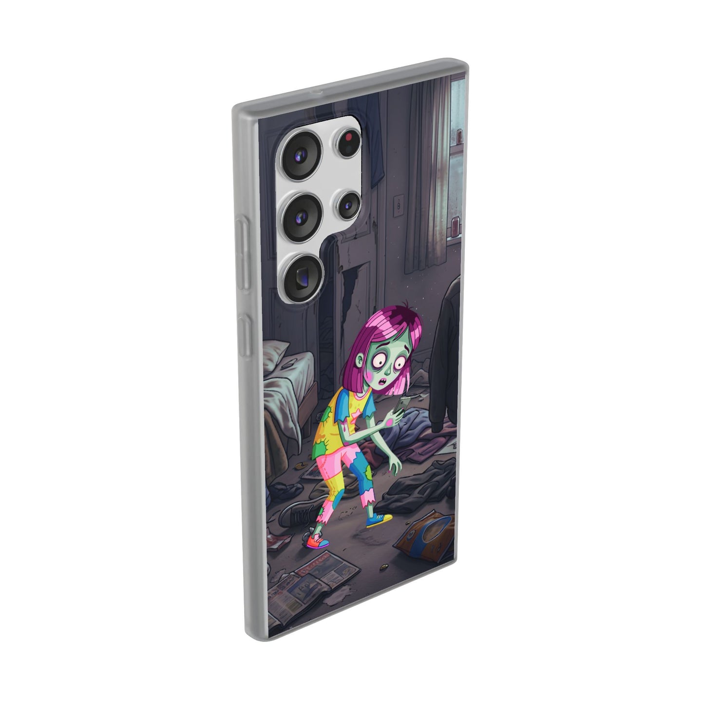 Zombie Girl Phone Case — Cute Creepy Cartoon Phone Cover