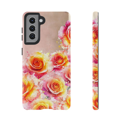 Protective Phone Case – Sunset Roses