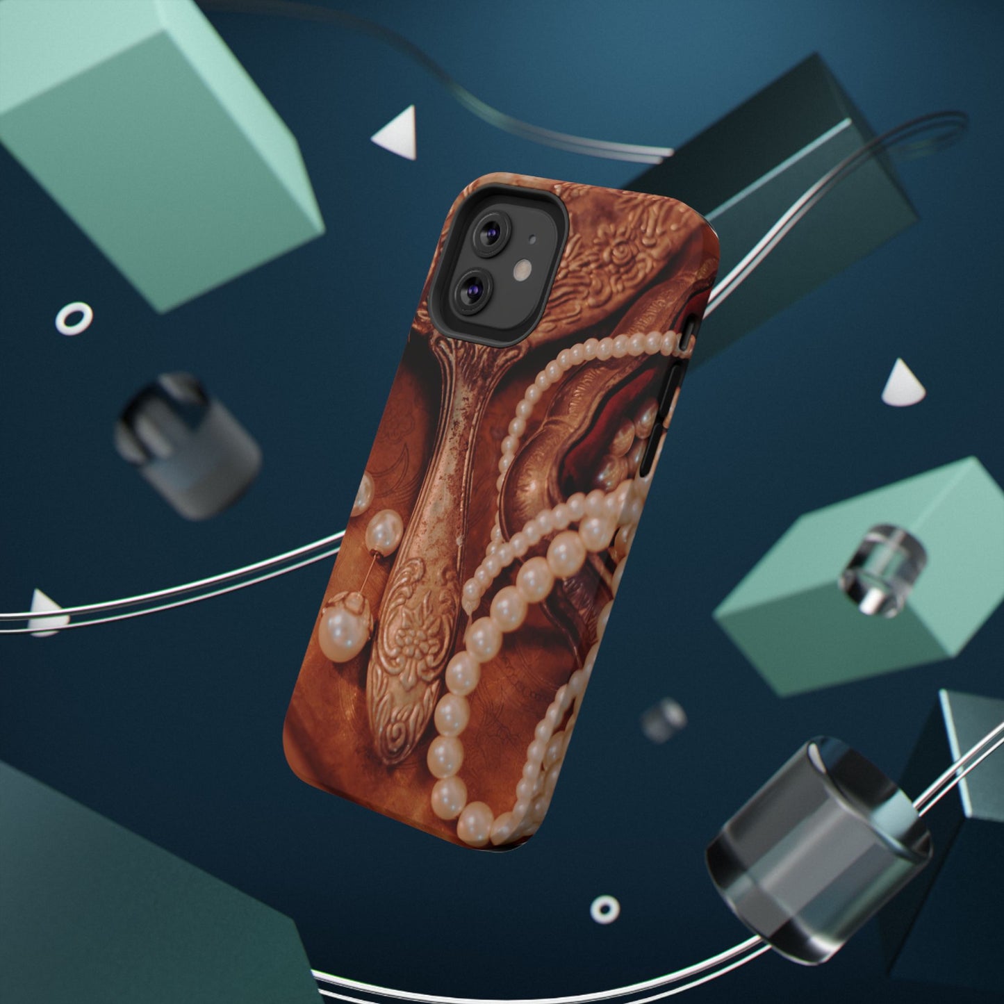 Impact-Resistant Phone Case – Bronze Vanity