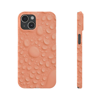Slim Phone Case – Apricot Rain