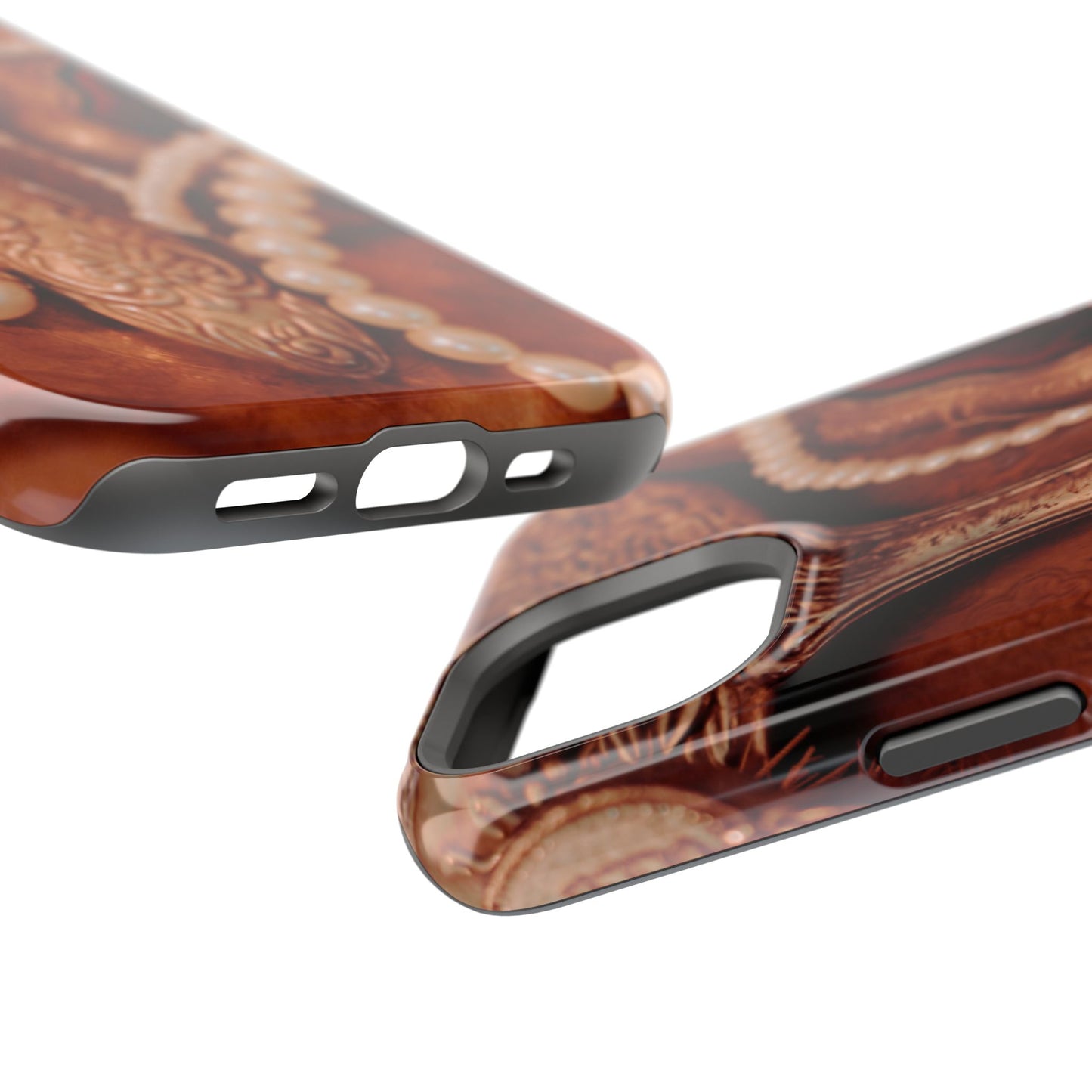 Wireless-Charging Compatible Case – Bronze Vanity