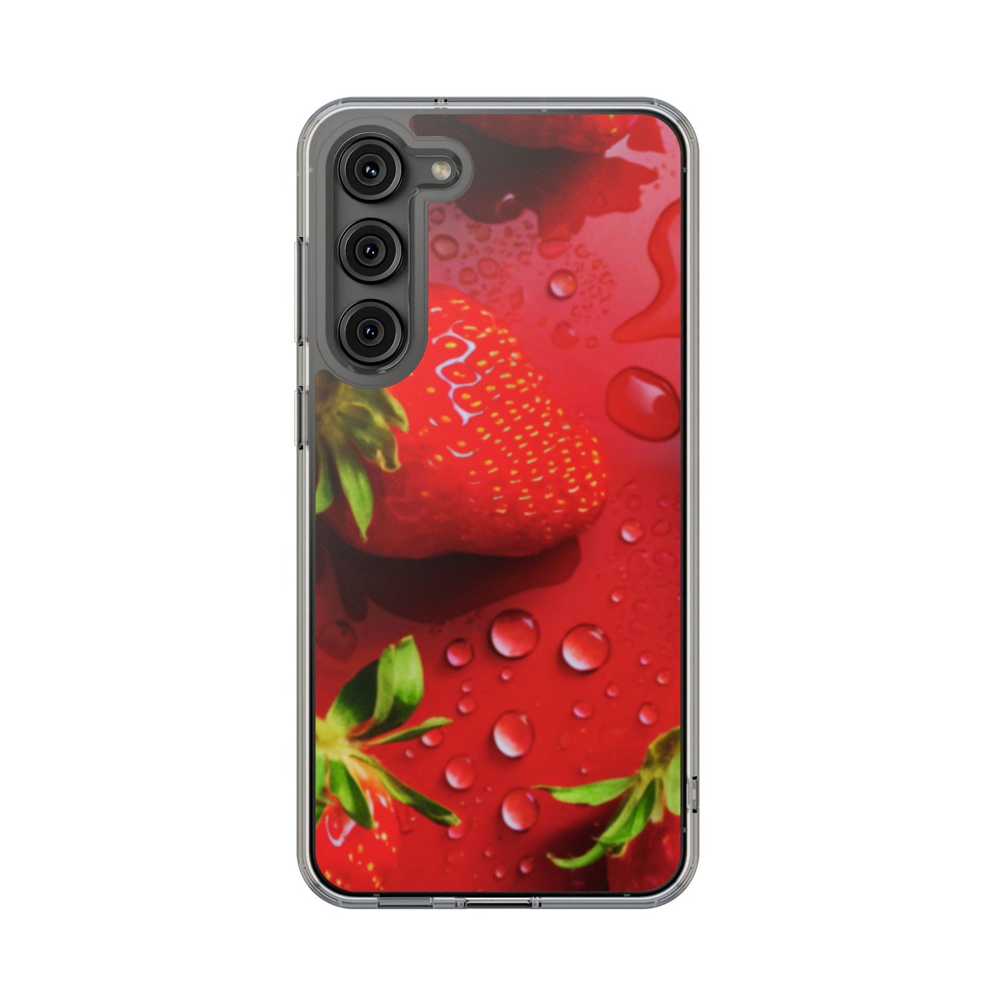 Clear Phone Case – Strawberry Drip