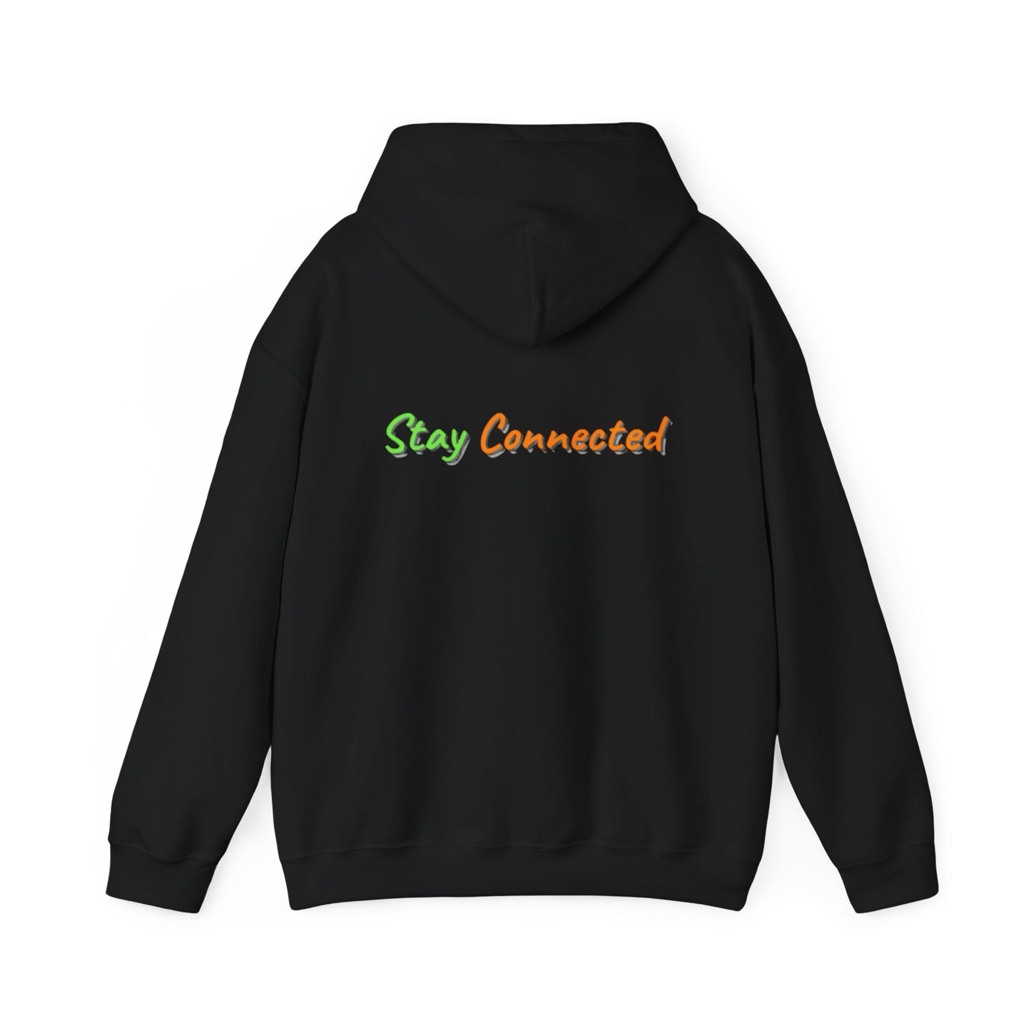 Stay Connected Graphic Hoodie – Everyday Warmth with Retro Neon Style
