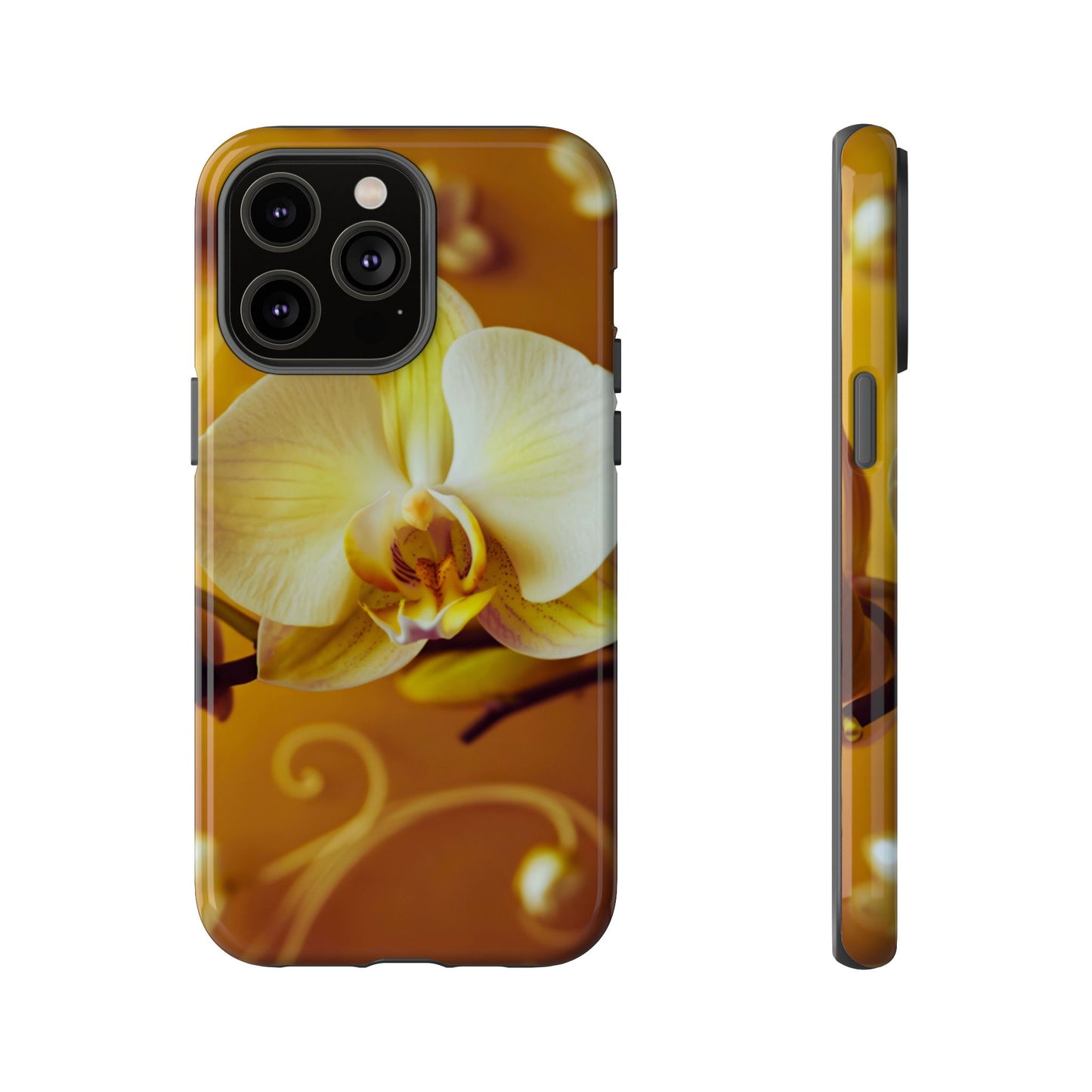 Protective Phone Case – Amber Orchid