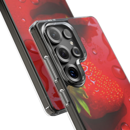 Clear Phone Case – Strawberry Drip