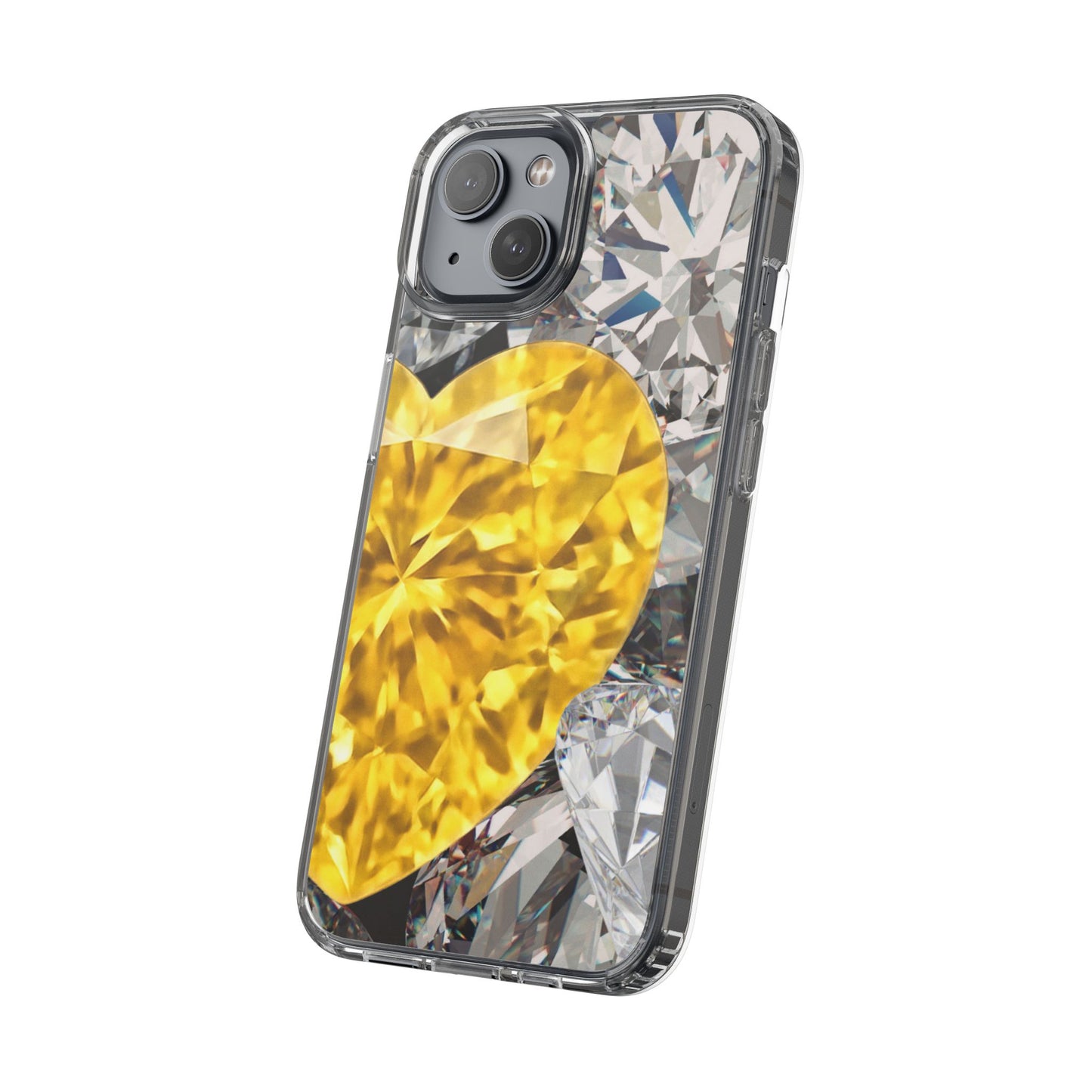 Clear Phone Case – Heart of Gold