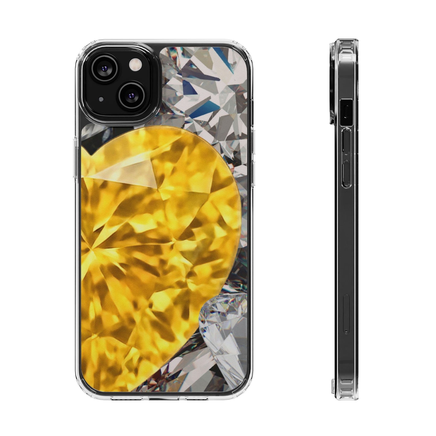 Clear Phone Case – Heart of Gold