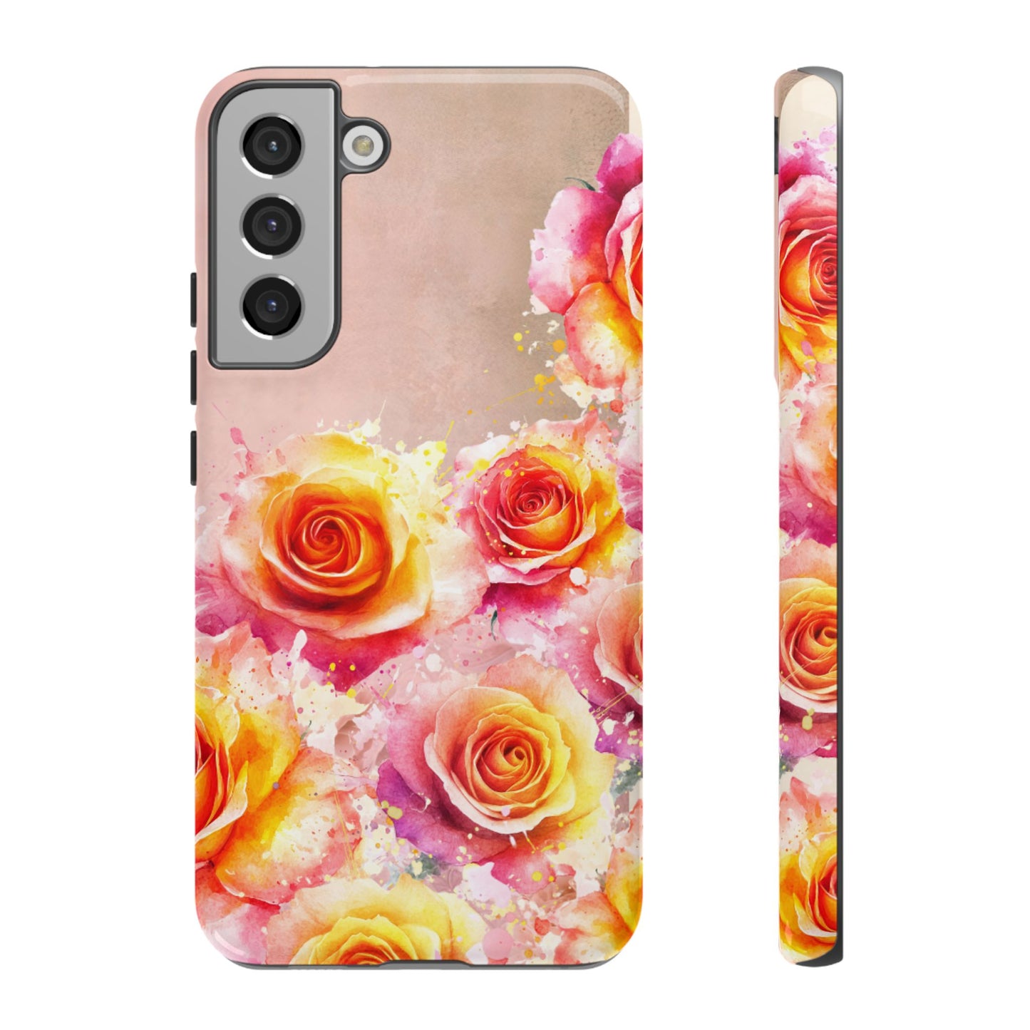Protective Phone Case – Sunset Roses