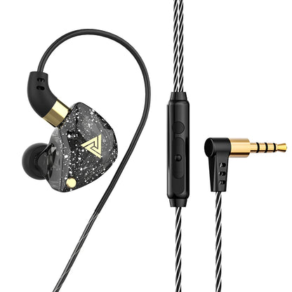 Original QKZ AK6 Copper Driver Hifi Wired Earphone 3.5MM Race Sport Headphone Bass Stereo Headset Music Earbuds in Ear with Mic