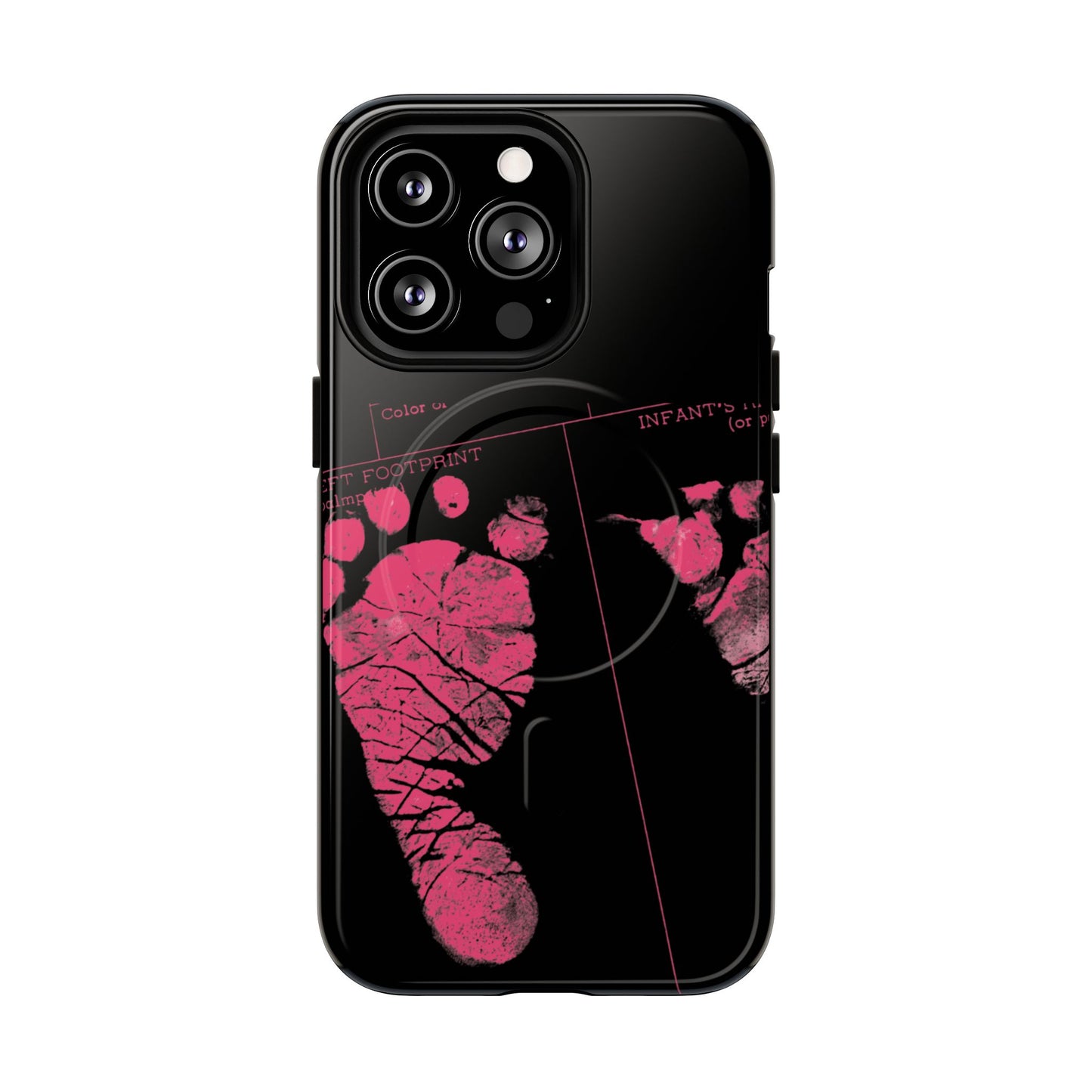 Protective Magnetic Phone Case – Mom’s Little Pink Footprints