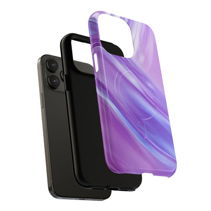Protective Magnetic Phone Case – Lavender Wave