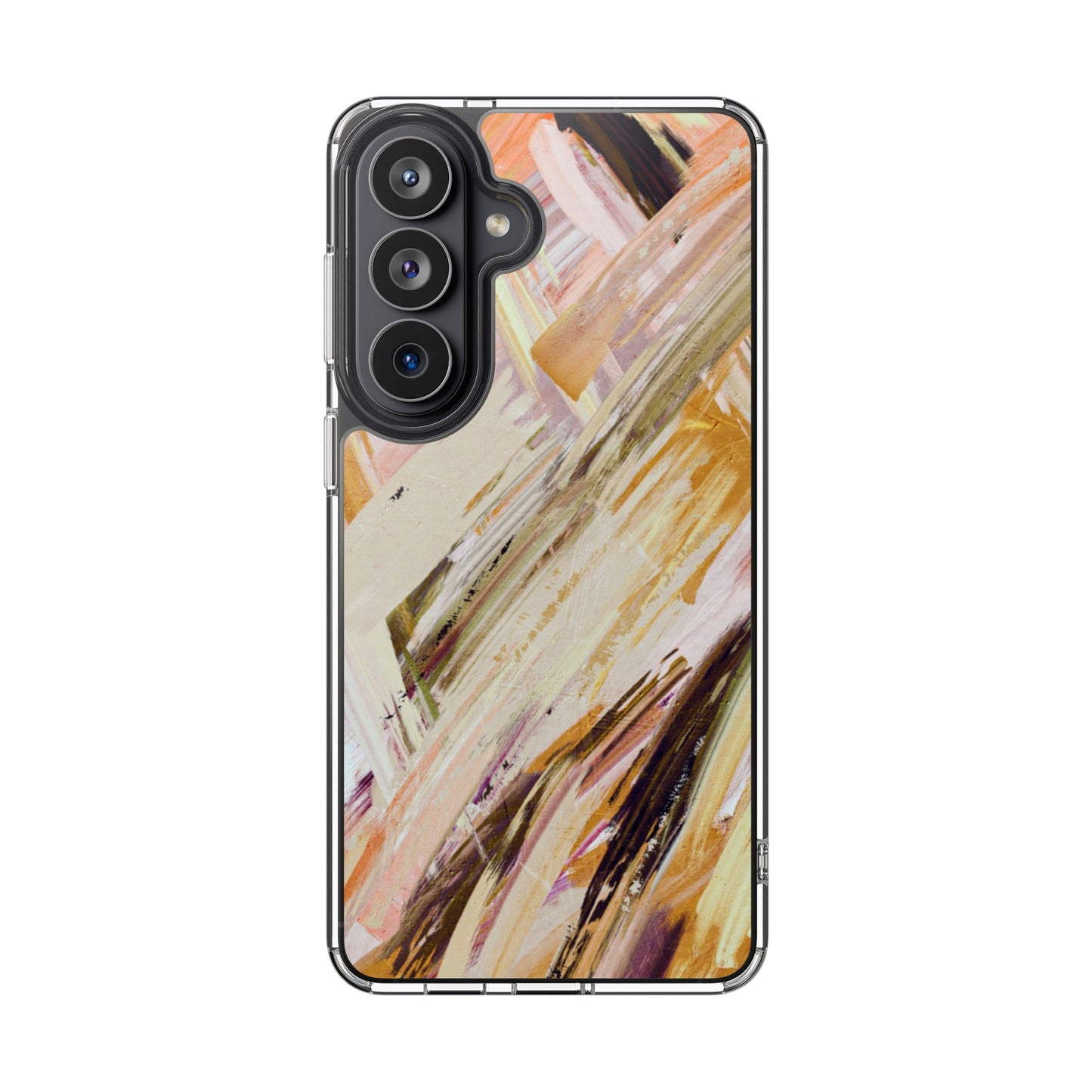 Clear Phone Case – Brush & Bronze