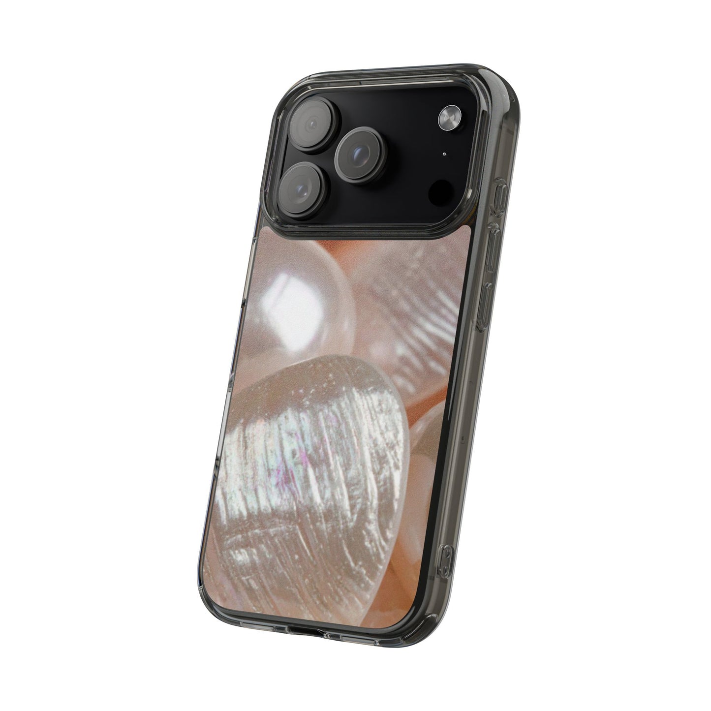Clear Phone Case – Blush Pearl