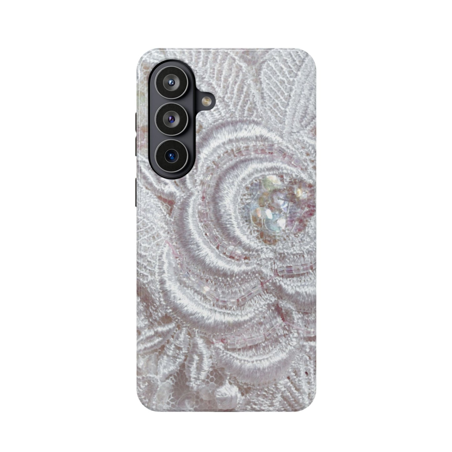 Wireless-Charging Compatible Case – Lace Veil