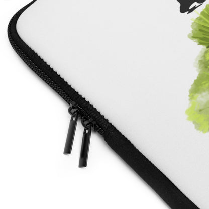 Zombie Cartoon Laptop Sleeve — Cute Spooky Graveyard Design