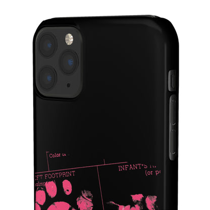 Snap Phone Case – Mom’s Little Pink Footprints