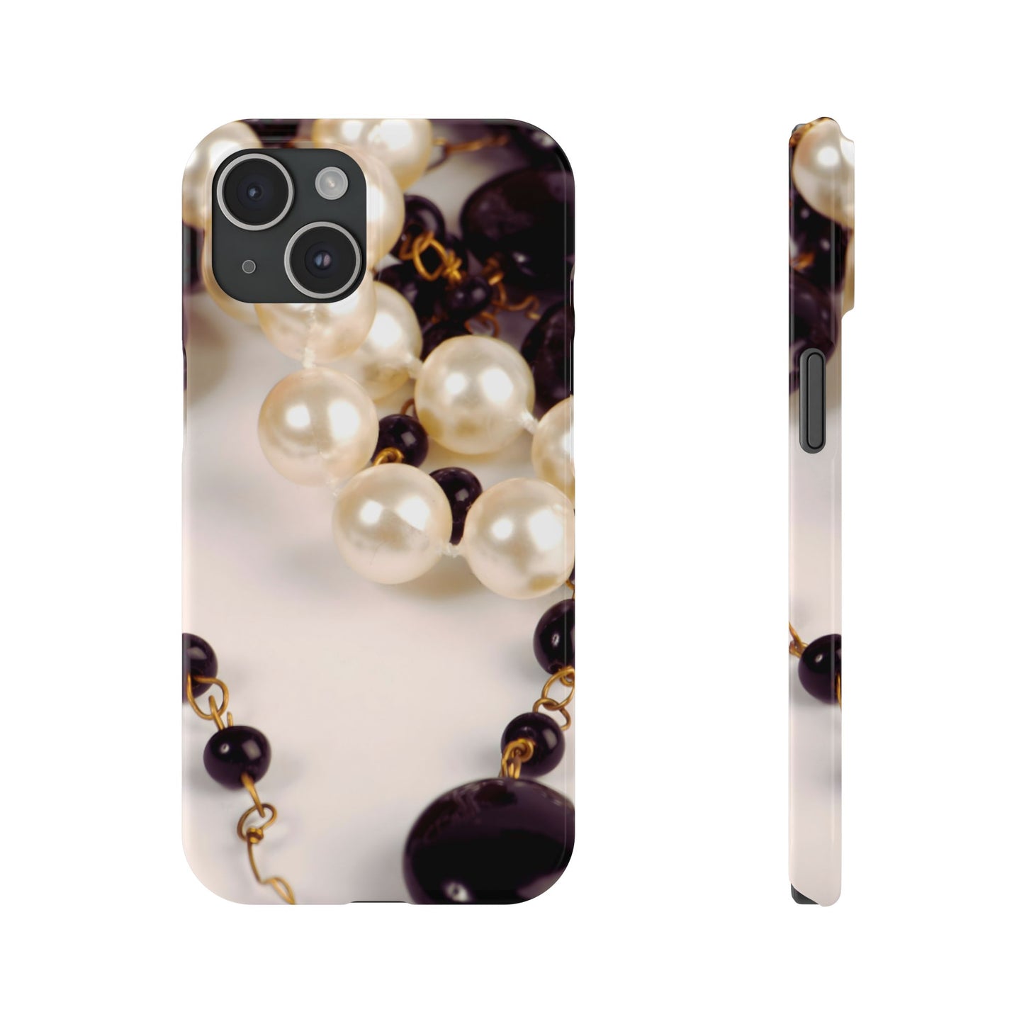 Slim Phone Case – Noir Pearl