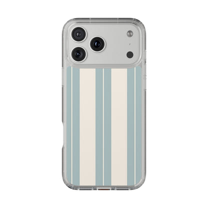 Clear Phone Case – Coastal Stripe