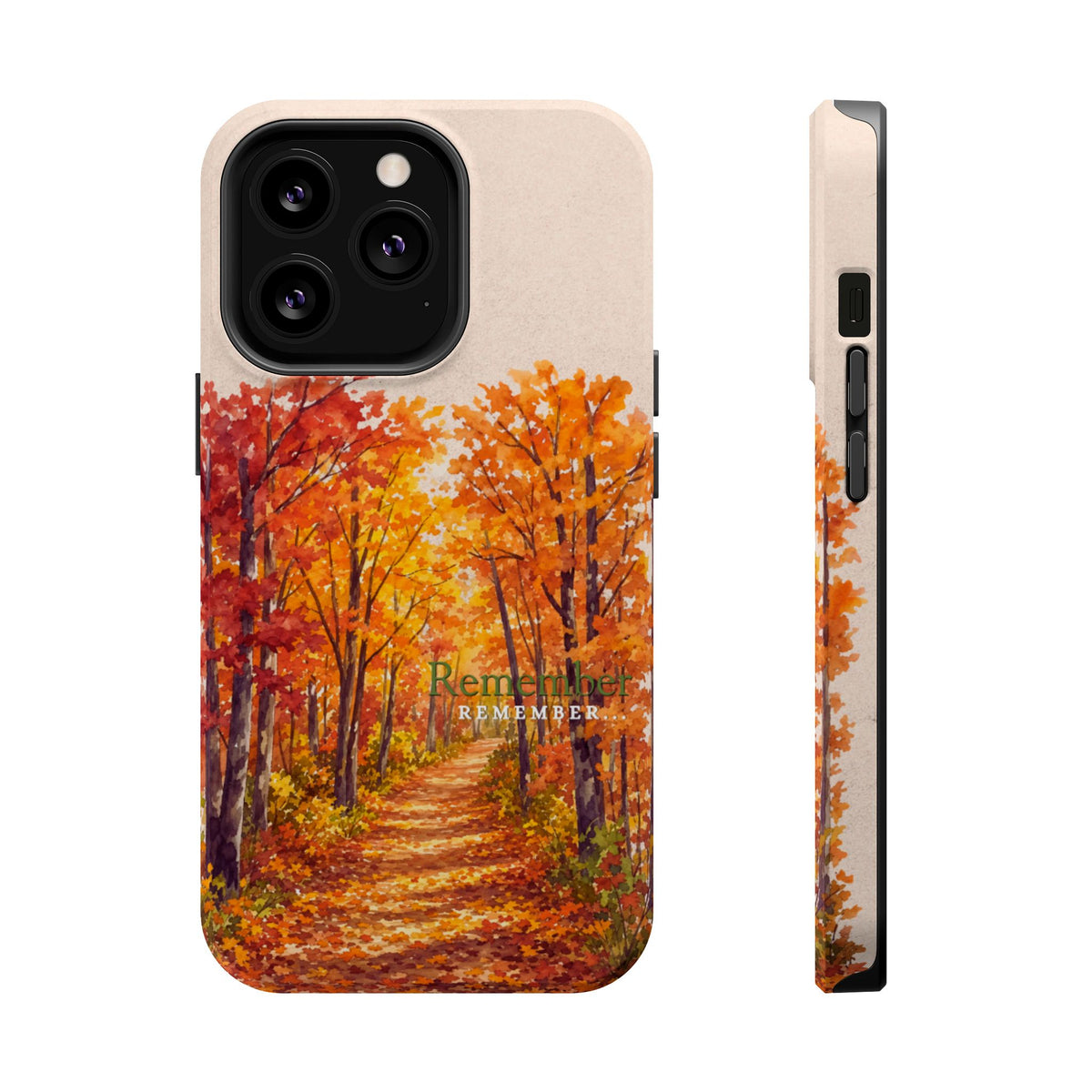 Wireless-Charging Compatible Case – Autumn Remembered – Compatible with iPhone 13–17 & Samsung Galaxy S25–S26 Series