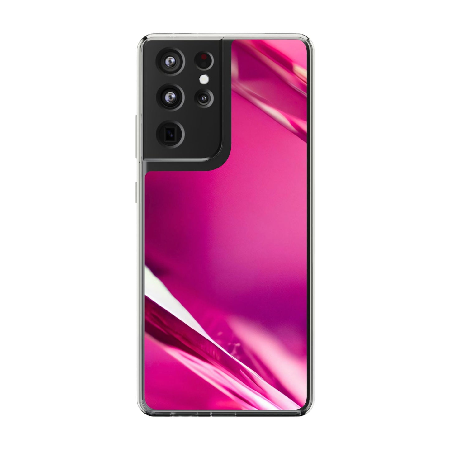 Clear Phone Case – Magenta Motion