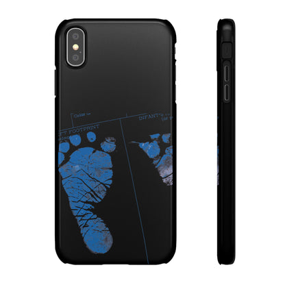 Snap Phone Case – Mom’s Little Blue Footprints