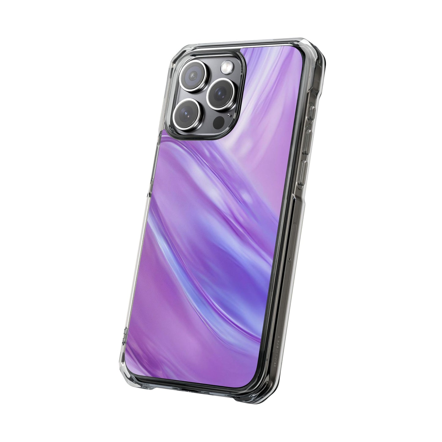 Clear Magnetic Phone Case – Lavender Wave