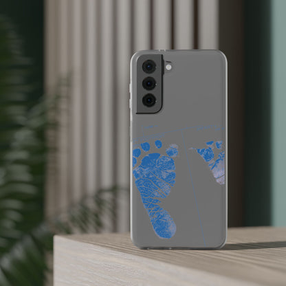 Flexi Case – Mom’s Little Blue Footprints