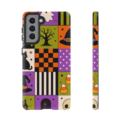 Protective Phone Case – Spooky Patchwork