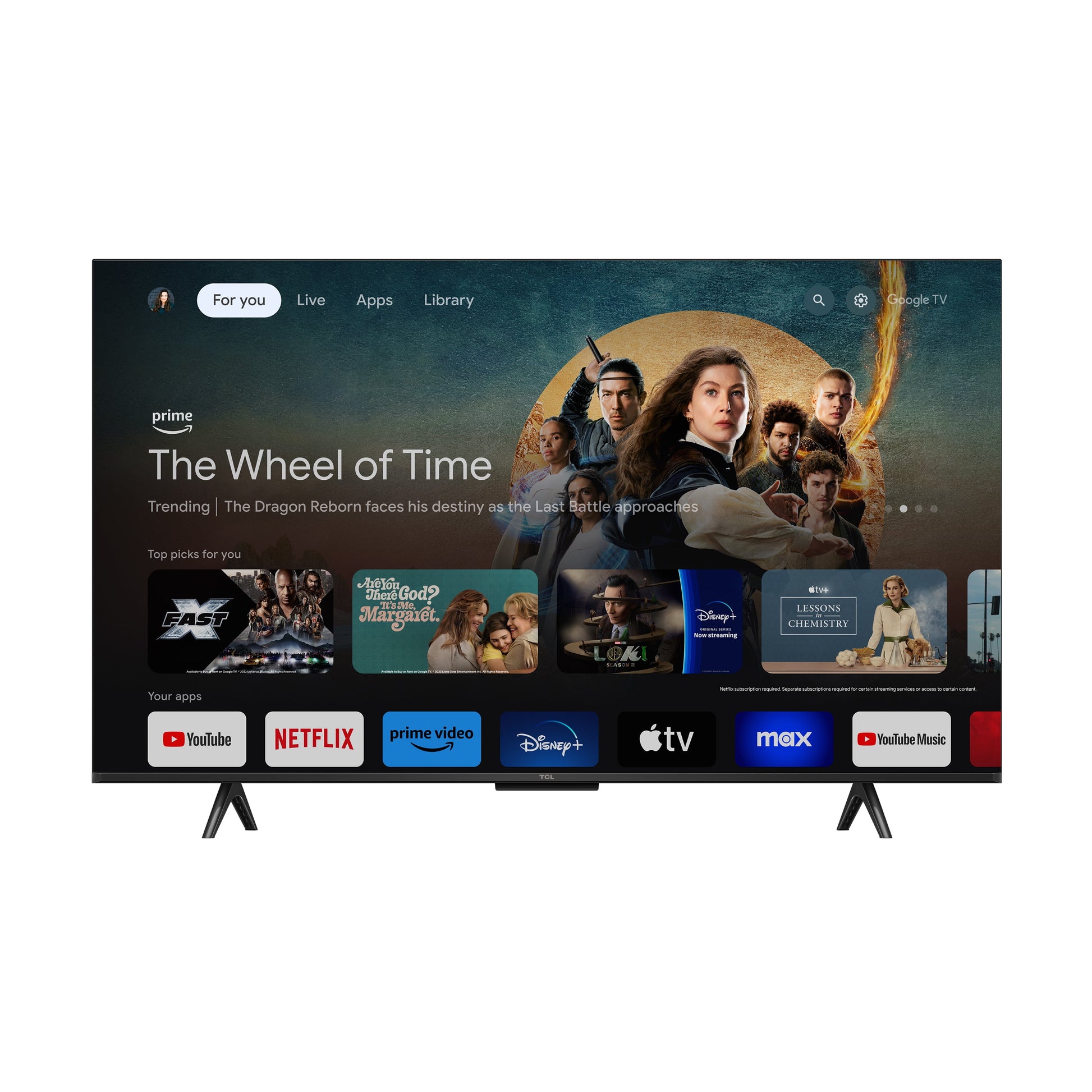 43” Class S5 (43S551G) 4K UHD HDR LED Smart TV with Google TV (NEW 2024)