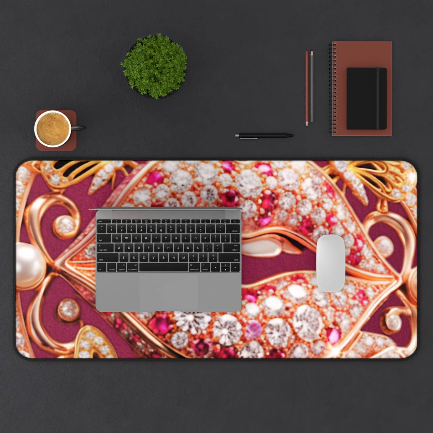 Desk Mat – Kiss of Gold