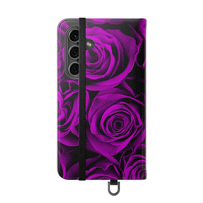 Flip Case – Amethyst Roses