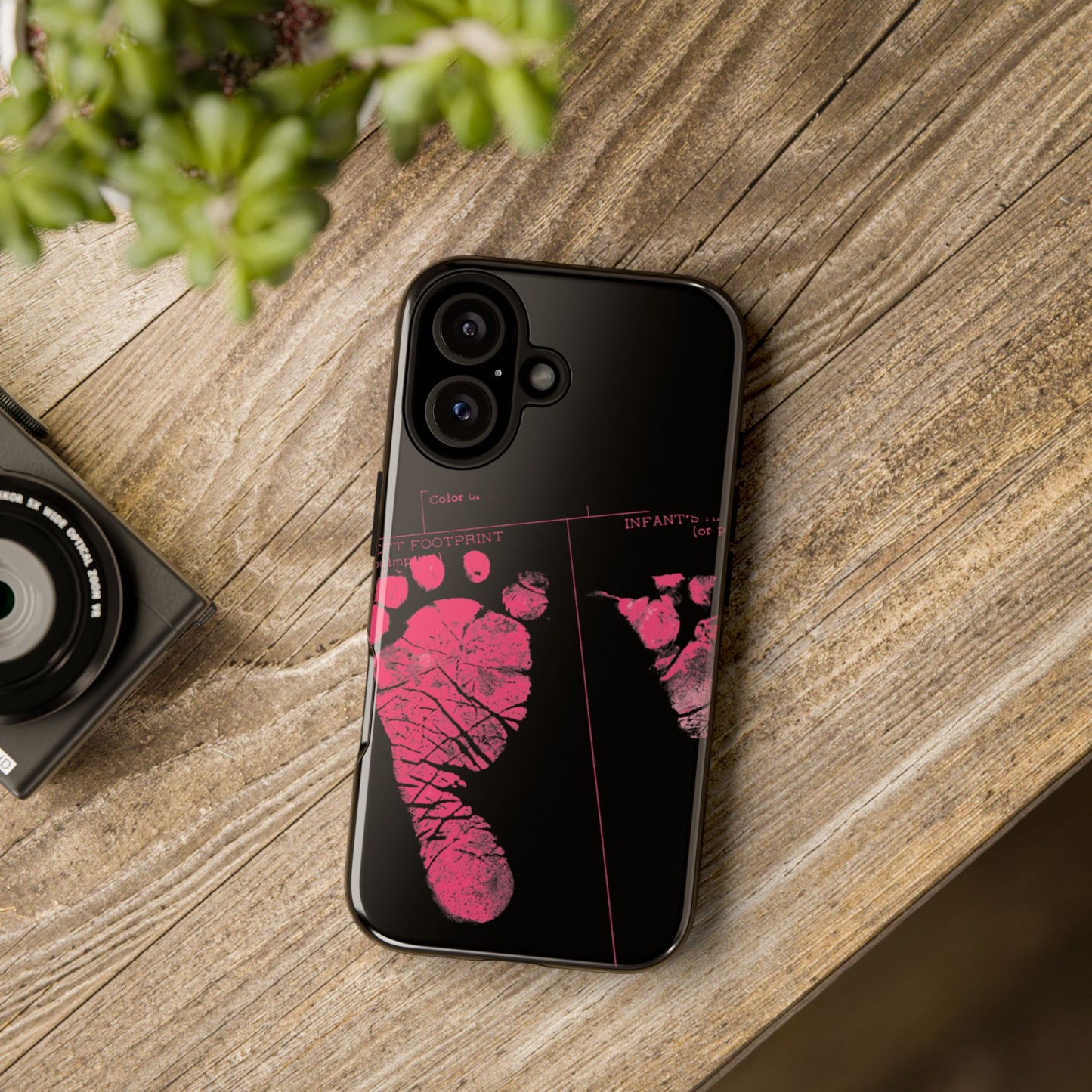 Protective Phone Case – Mom’s Little Pink Footprints