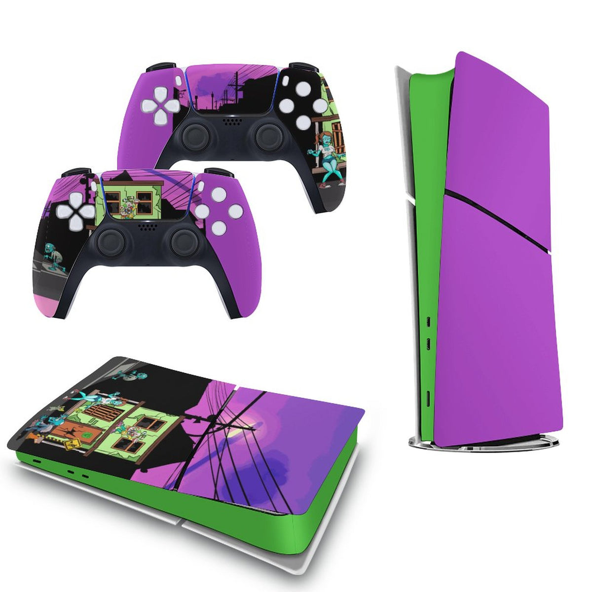 Console Skin Kit – Dead End – Compatible with PlayStation 5 Slim Digital Edition