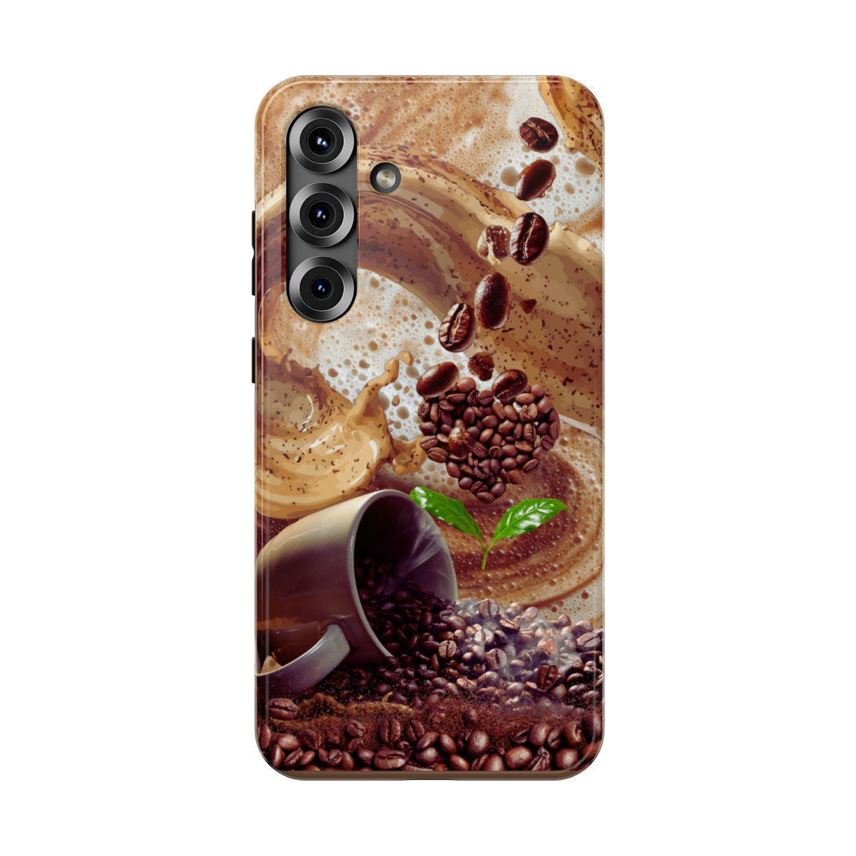 Impact-Resistant Phone Case – Love at First Sip – Compatible with iPhone 11–17 & Samsung Galaxy S22–S26 Series