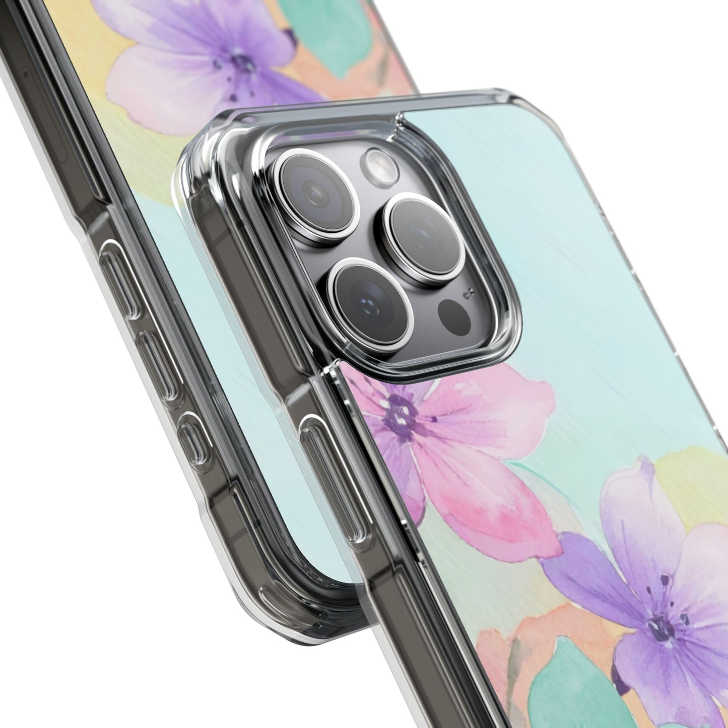 Clear Magnetic Phone Case – Water Petal