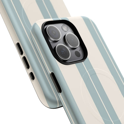 Protective Magnetic Phone Case - Coastal Stripe