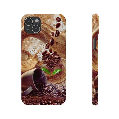 Slim Phone Case – Love at First Sip – Compatible with iPhone 11–17 Series