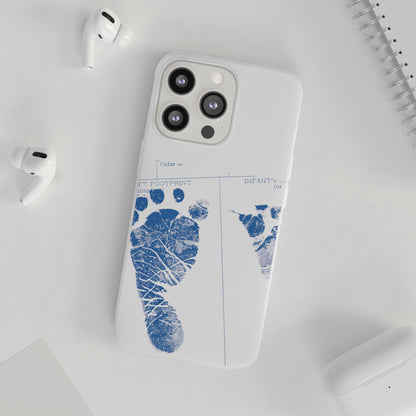Flexi Case – Mom’s Little Blue Footprints